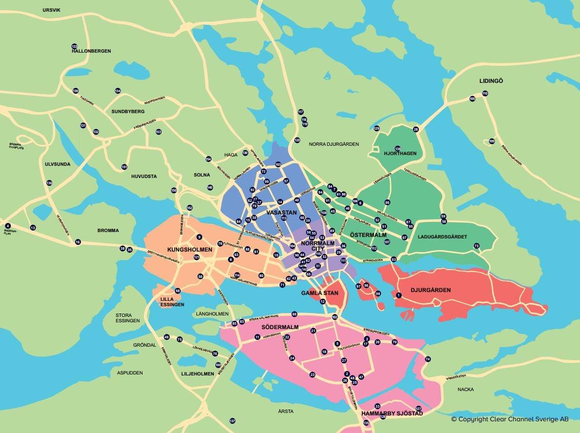 şehir bisikleti harita Stockholm haritası
