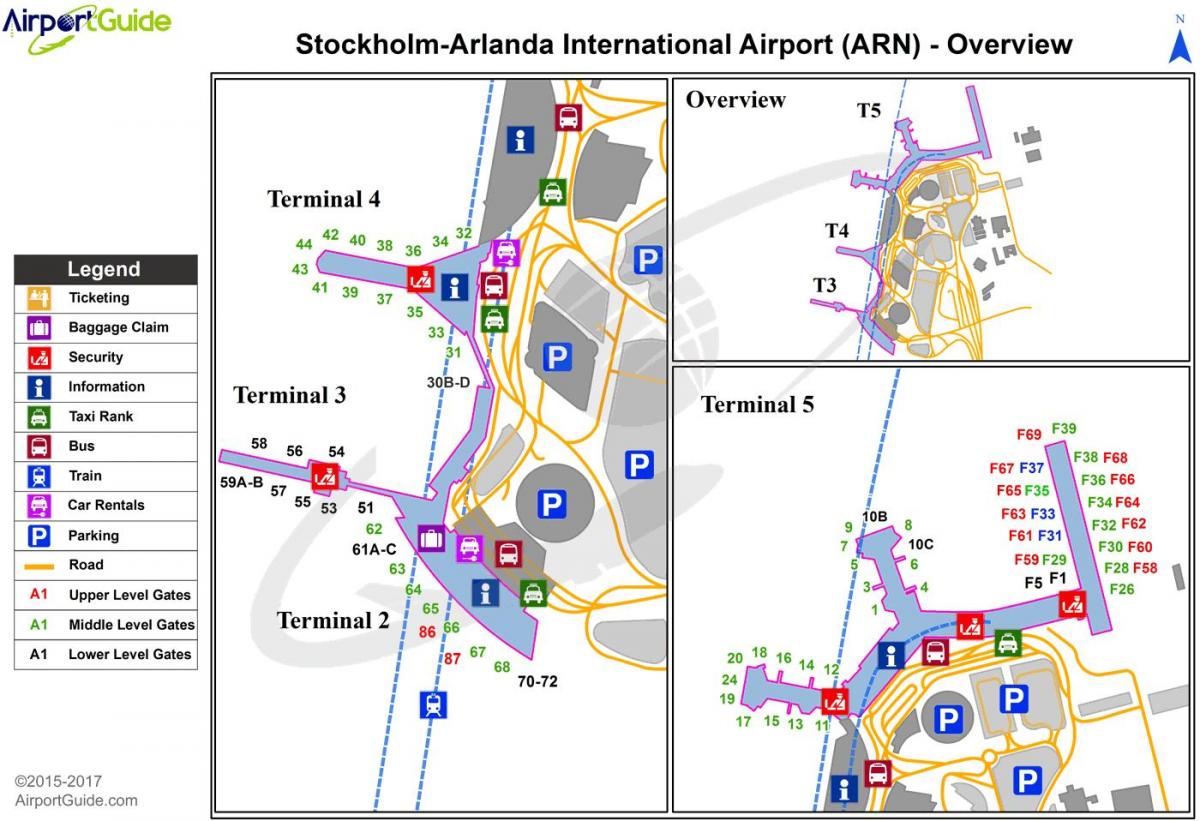 Stockholm arlanda Havalimanı harita