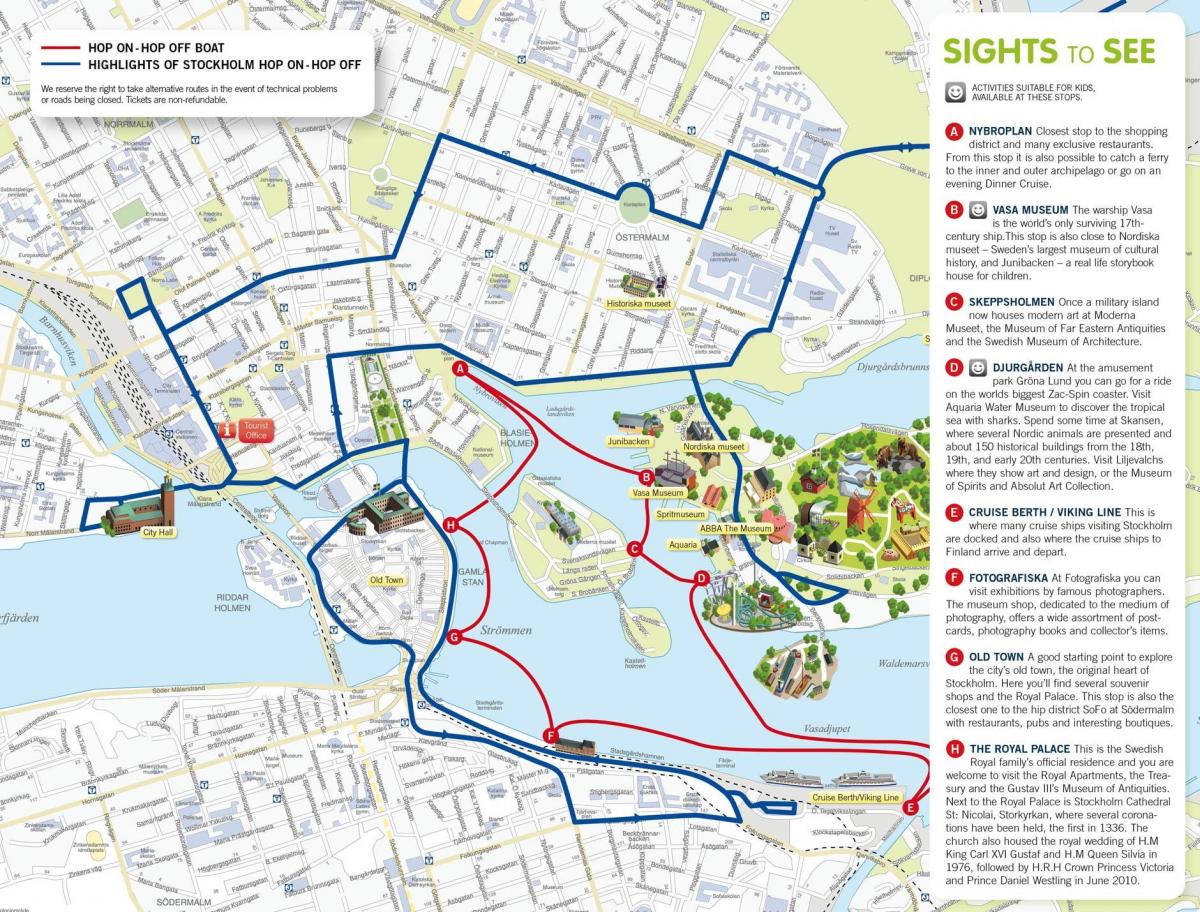 Stockholm atla tekne haritadan hop 