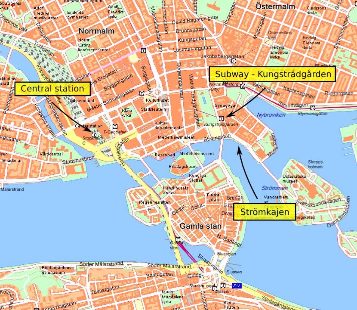 Stockholm Merkez harita