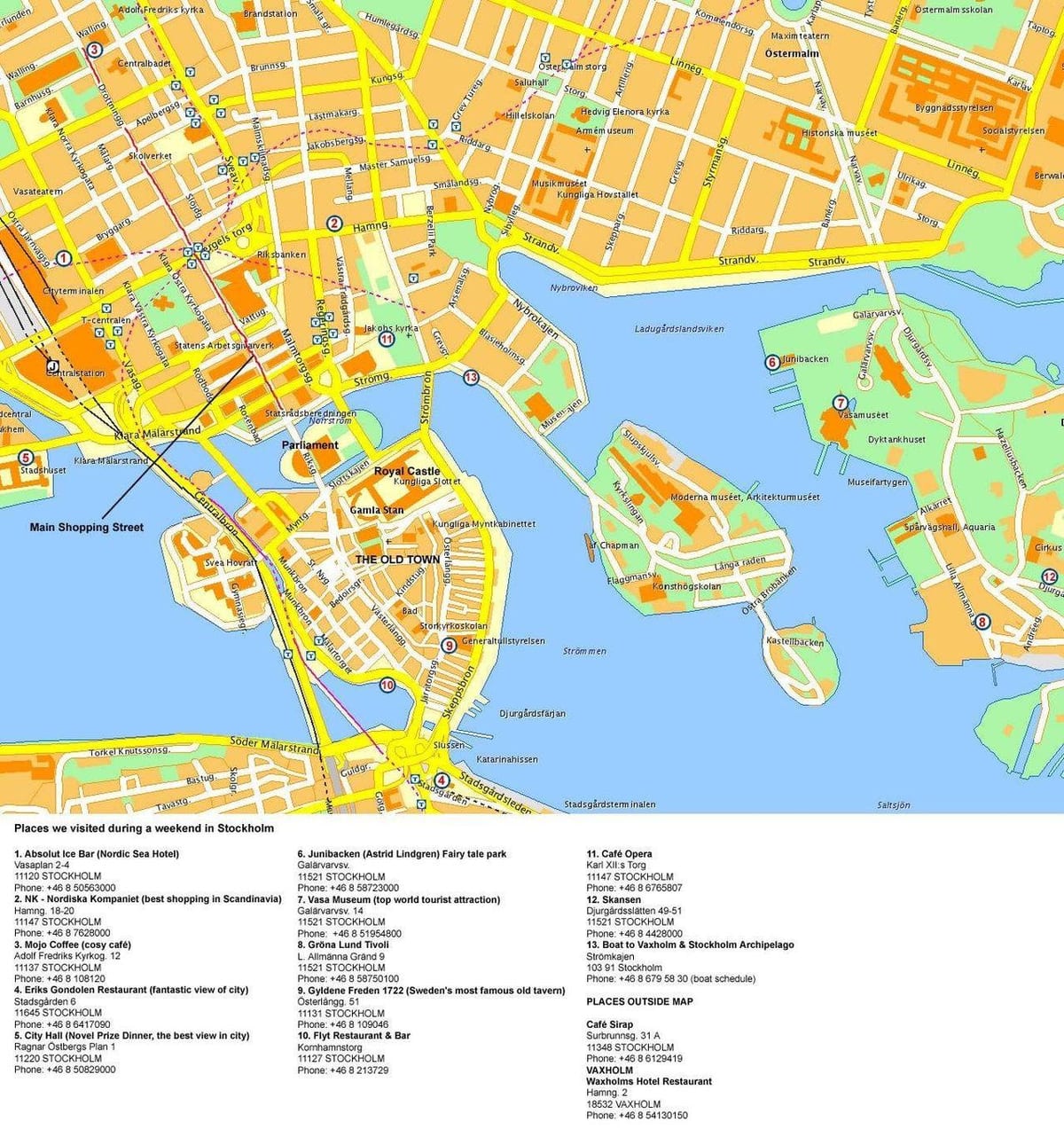 Stockholm cruise terminal haritası