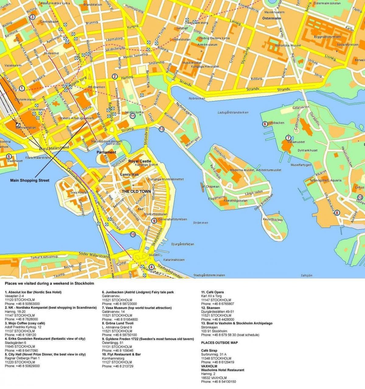 Stockholm cruise terminal haritası 