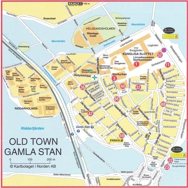 old town Stockholm İsveç haritası