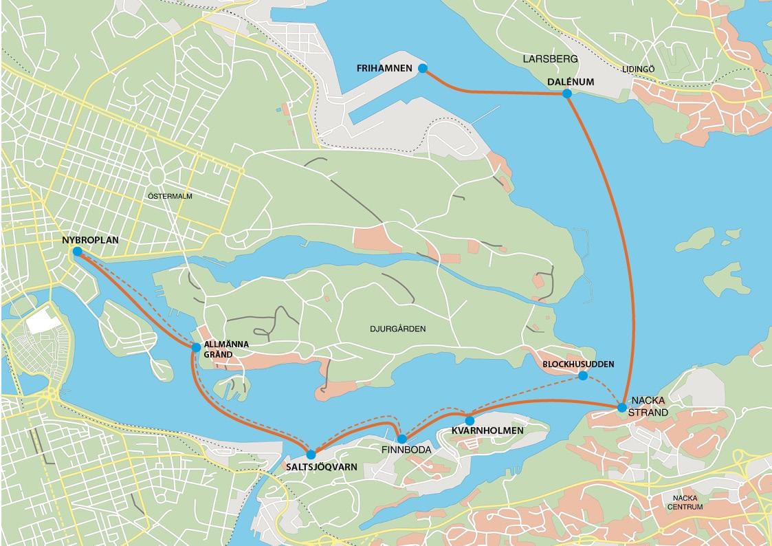 Stockholm frihamnen haritası