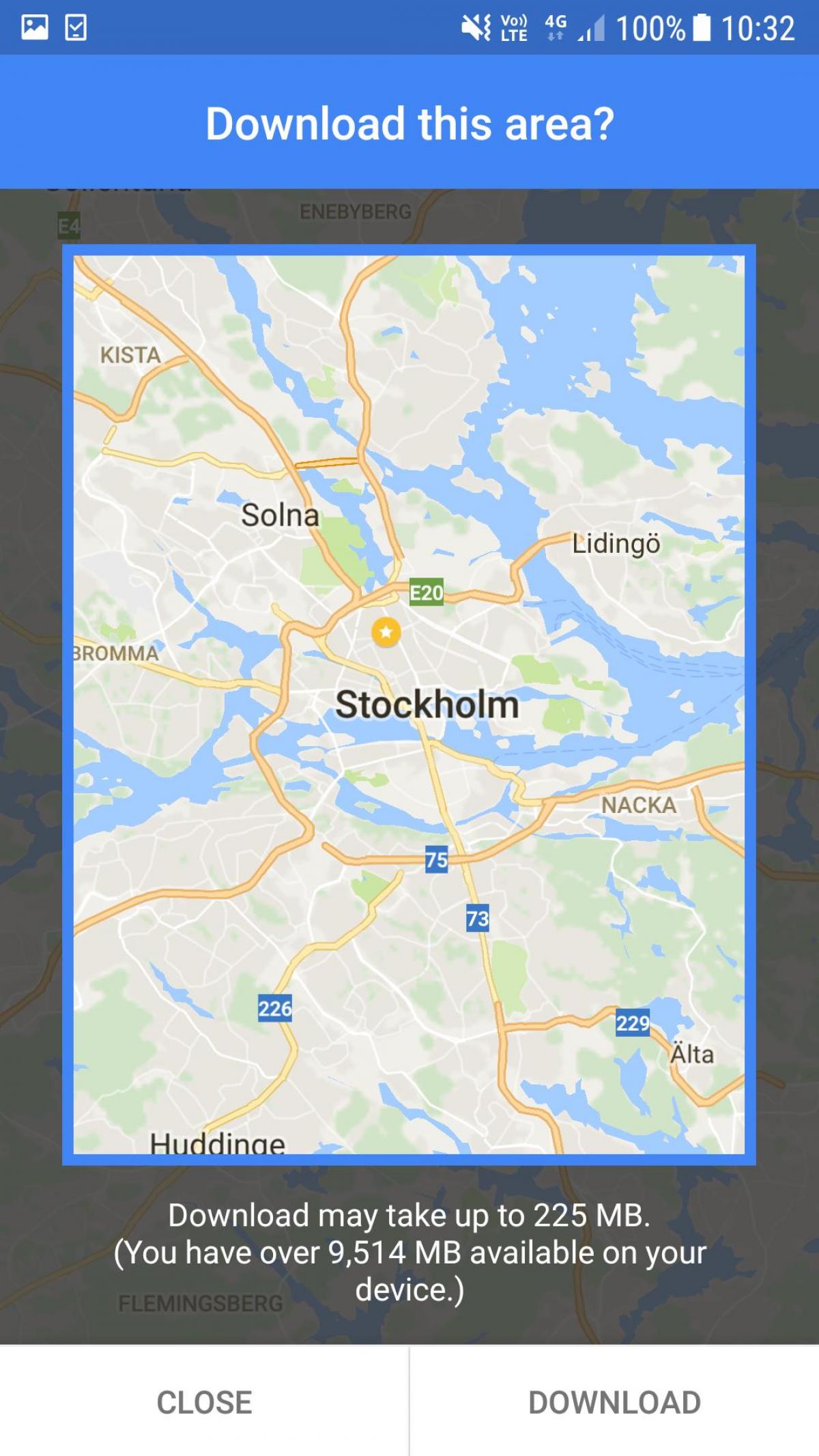 çevrimdışı harita Stockholm