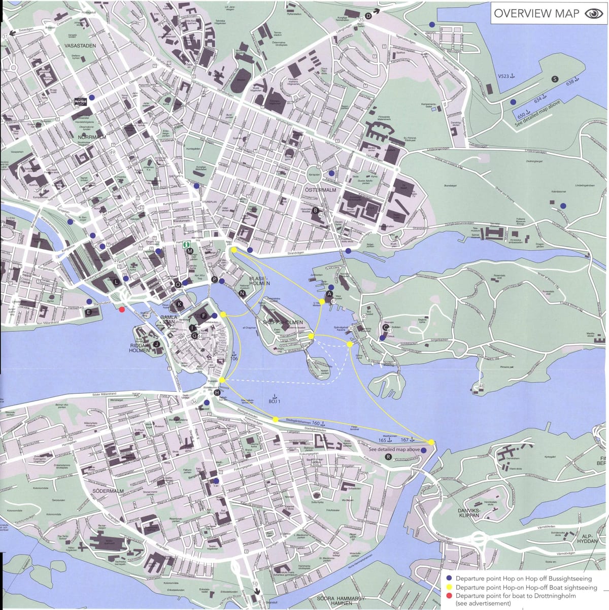Stockholm merkezi haritası