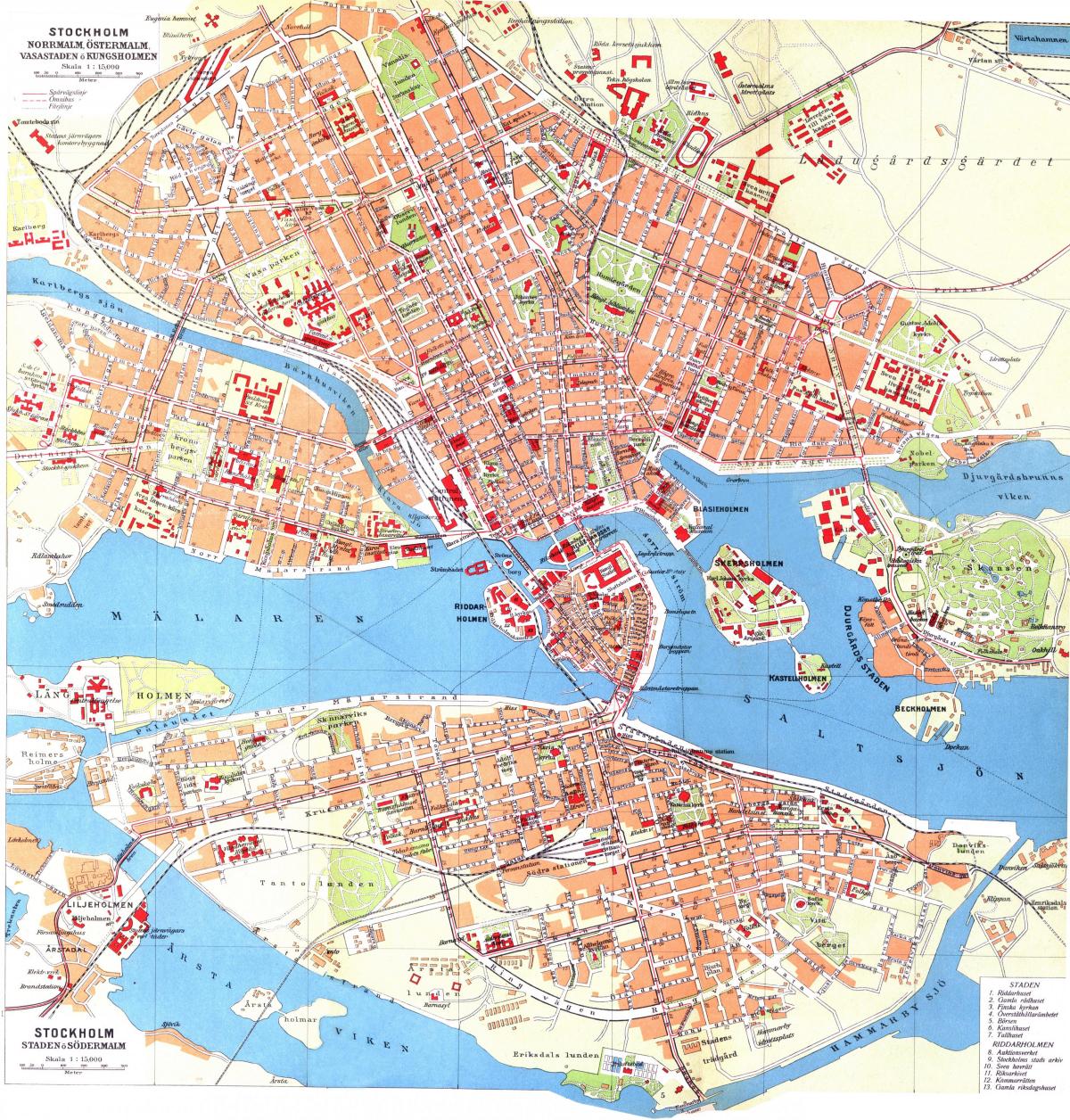 aile tarafından işletilen Stockholm haritası 