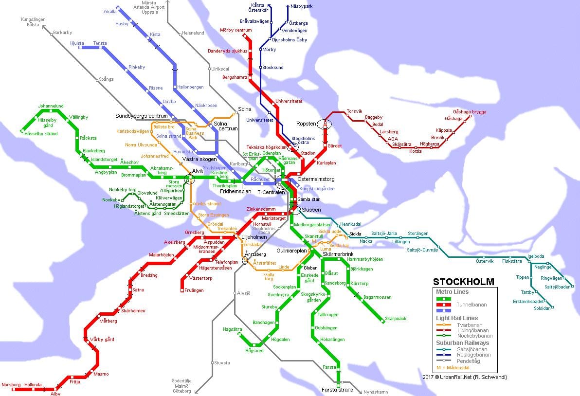 harita metro Stockholm