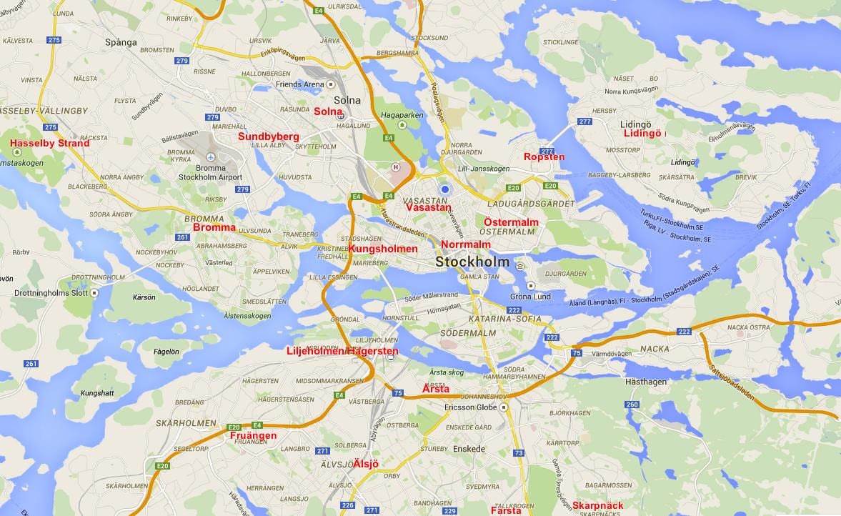 Stockholm Stockholm haritası
