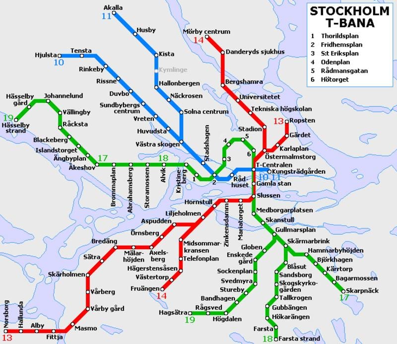 Stockholm t bahn göster
