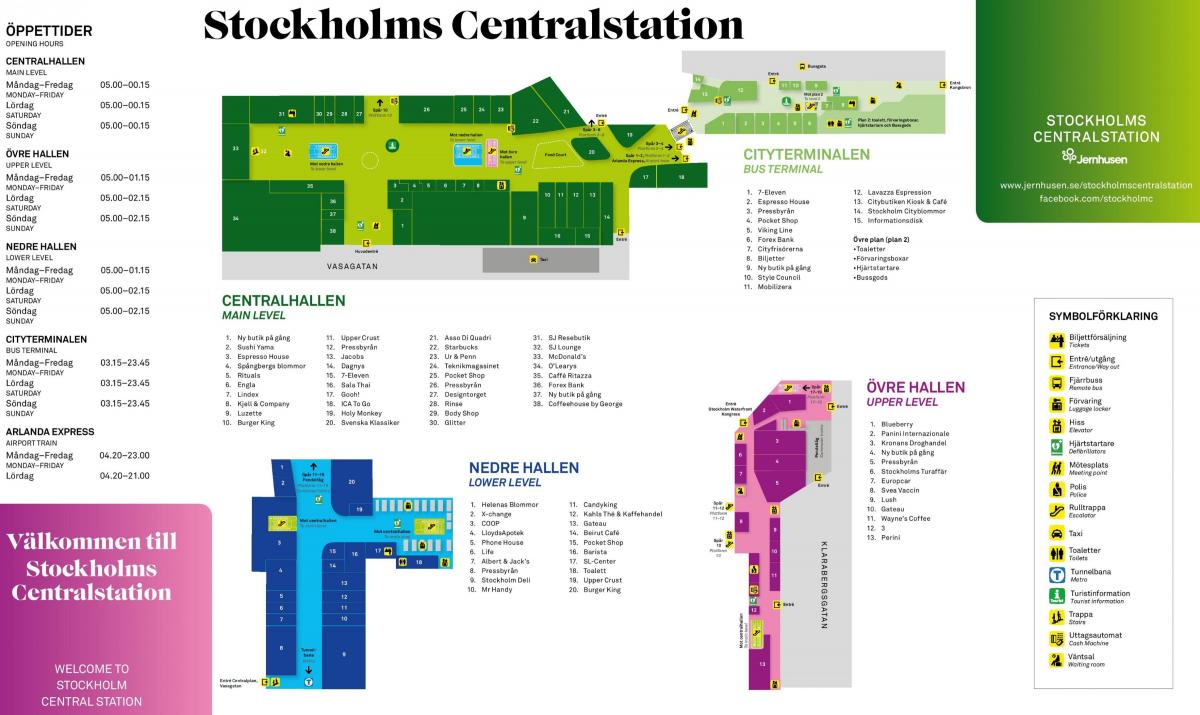 Stockholm tren istasyonu haritası