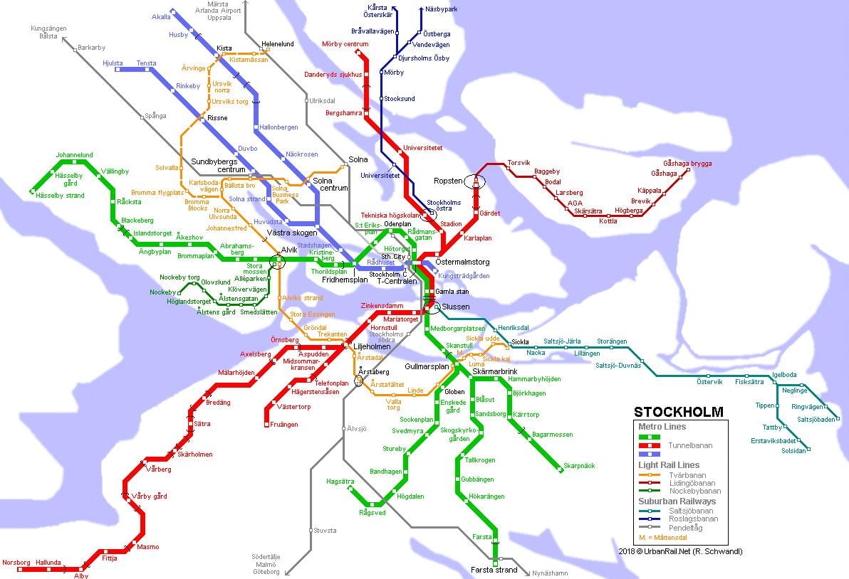 İsveç tunnelbana göster