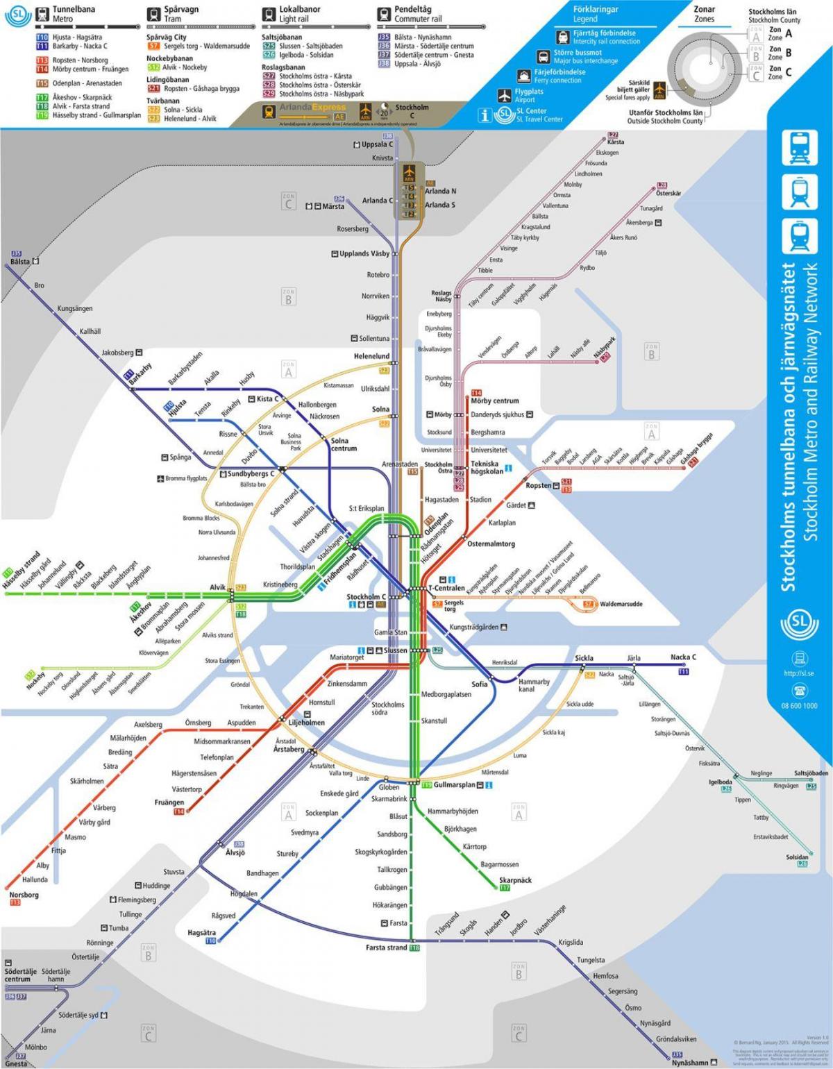 toplu taşıma harita Stockholm