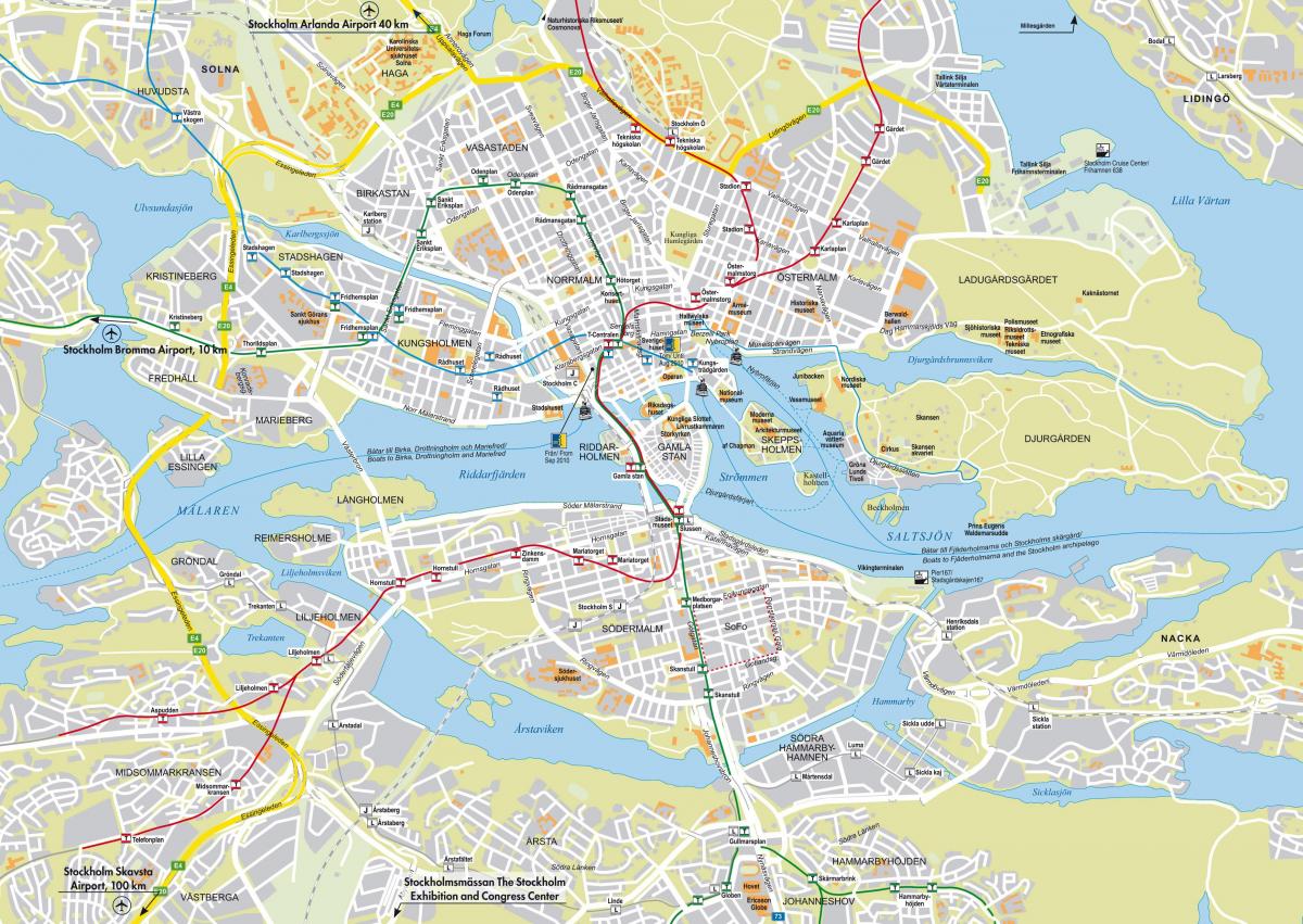 Stockholm şehir haritası