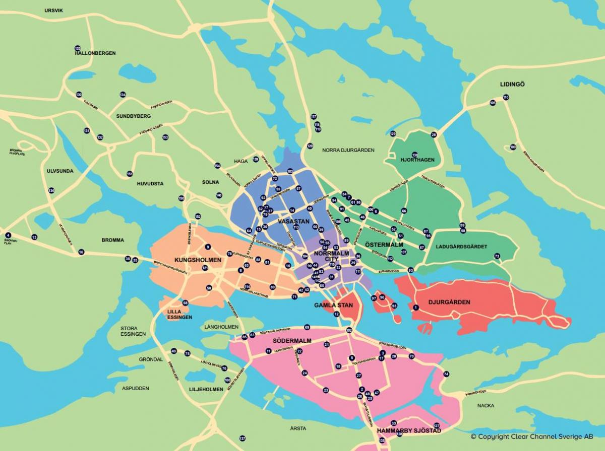 şehir bisikleti harita Stockholm haritası 