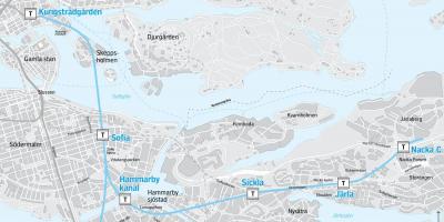 Nacka, Stockholm haritası 