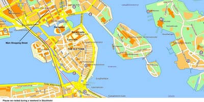 Stockholm merkezi harita