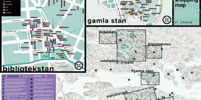 Stockholm alışveriş haritası 