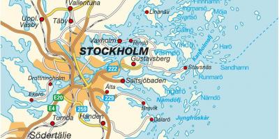 Stockholm İsveç harita şehir